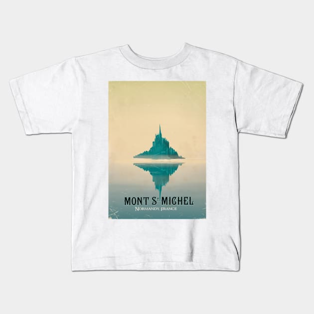 Mont St. Michel Normandy France. Kids T-Shirt by nickemporium1